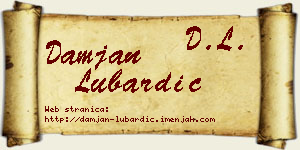 Damjan Lubardić vizit kartica